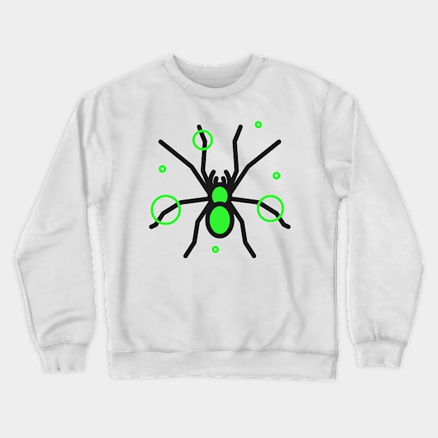 Poison Ivy Spider Crewneck Sweatshirt by gerta23